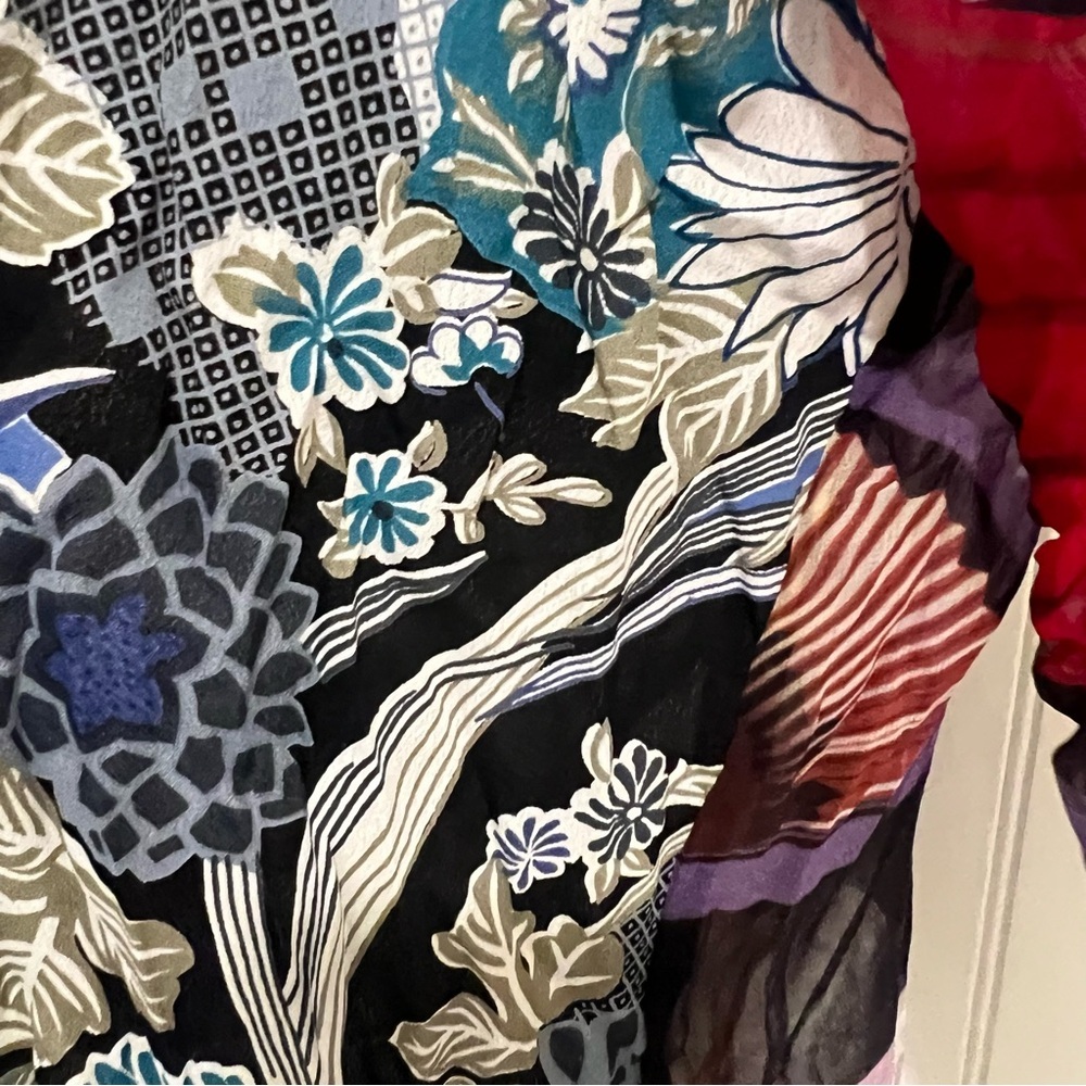 Silk Art to Wear Sheer Kimono Jacket - Picture 4 of 8